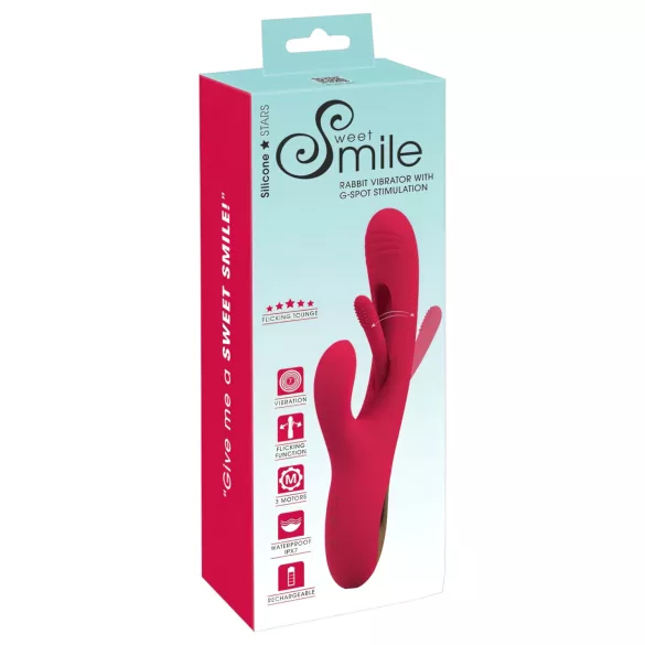 Smile - vibromasseur clitoridien avec langue - rouge