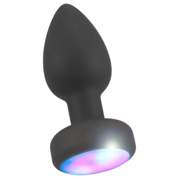 ANOS - plug anal lumineux et vibrant (noir)