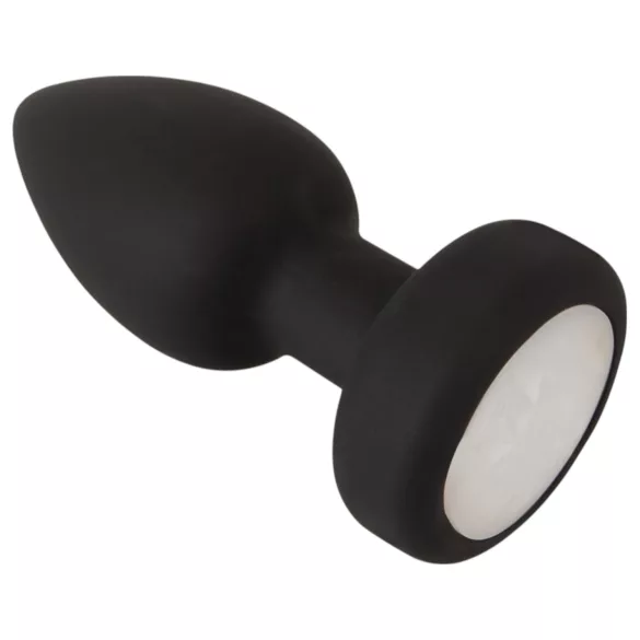 ANOS - plug anal lumineux et vibrant (noir)