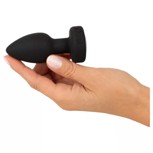 ANOS - plug anal lumineux et vibrant (noir)