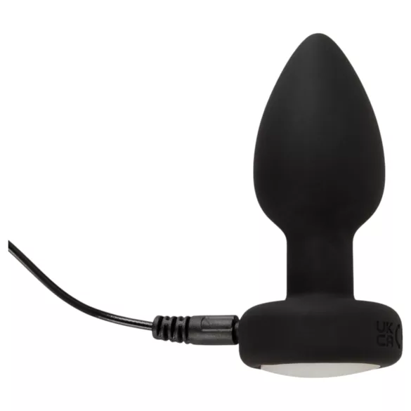 ANOS - plug anal lumineux et vibrant (noir)