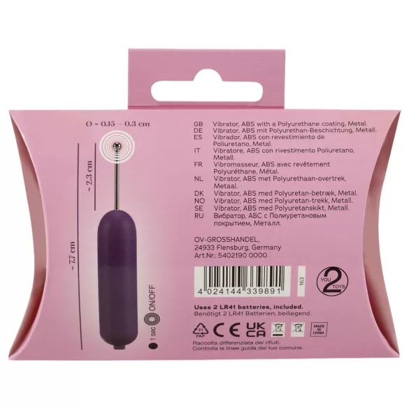 You2Toys - Vibromasseur clitoridien point G - silicone violet