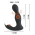 Rebel - Vibromasseur prostate 2en1 télécommandé (noir)