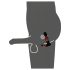 Rebel - Vibromasseur prostate 2en1 télécommandé (noir)