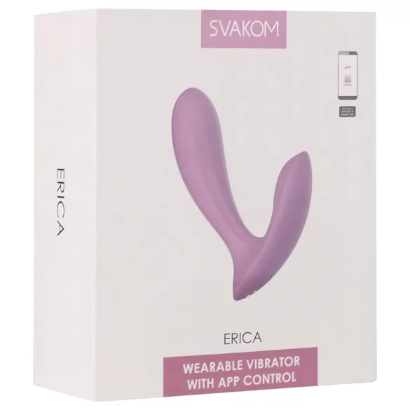 Svakom Erica - vibromasseur connecté portable - rose