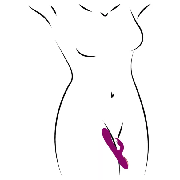 Javida - Vibromasseur rotatif 3-en-1 à perles (violet)