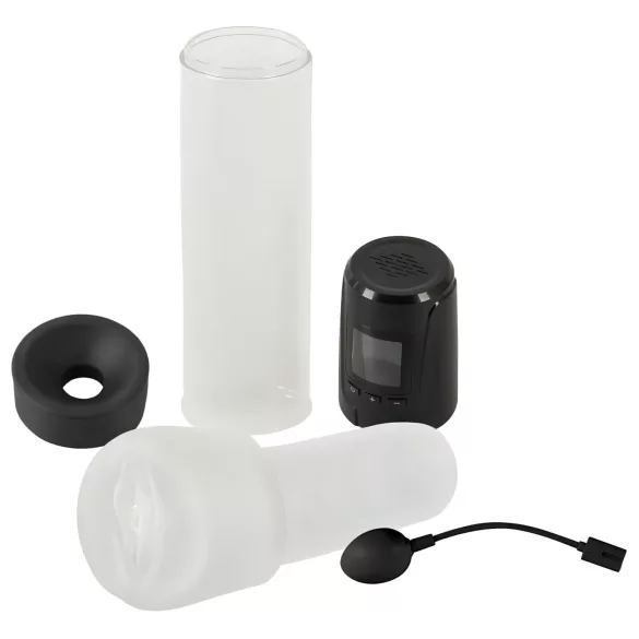 Mister Boner - pompe à pénis automatique rechargeable - noir transparent