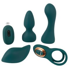   Couples Choice - 4en1 vibromasseur télécommande modulable (turquoise)