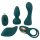 Couples Choice - 4en1 vibromasseur télécommande modulable (turquoise)