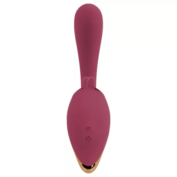 Javida - vibromasseur 2en1 langue stimulante - silicone rouge