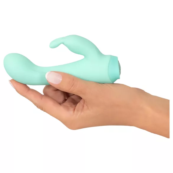Cuties Mini 4 - vibromasseur à bras clitoridien en forme de lapin, rechargeable (vert)