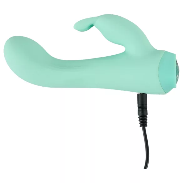 Cuties Mini 4 - vibromasseur à bras clitoridien en forme de lapin, rechargeable (vert)