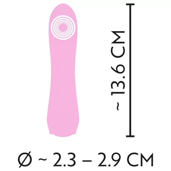 Cuties - mini vibromasseur rechargeable étanche - silicone rose