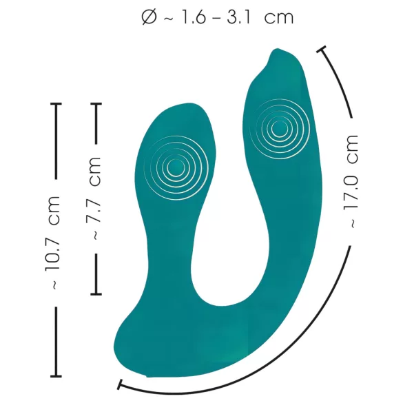 SMILE Hands-free - vibromasseur portable et wearable (turquoise)