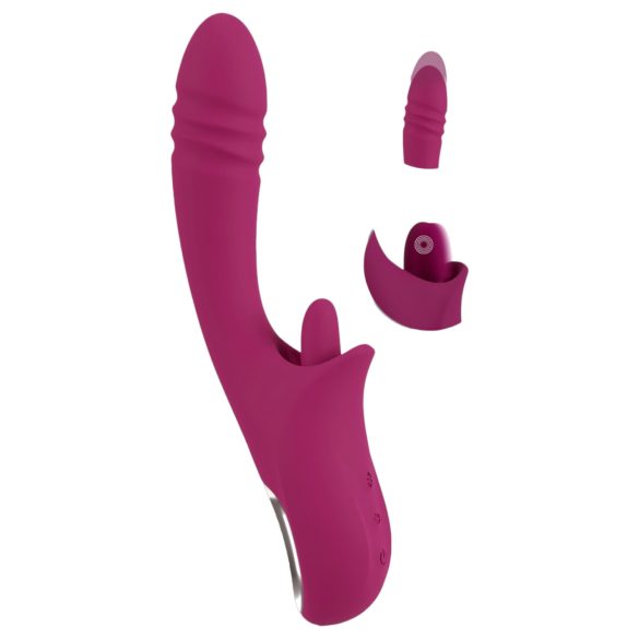 Javida Licking & Thrusting - Vibromasseur à langue et à poussée (violet)