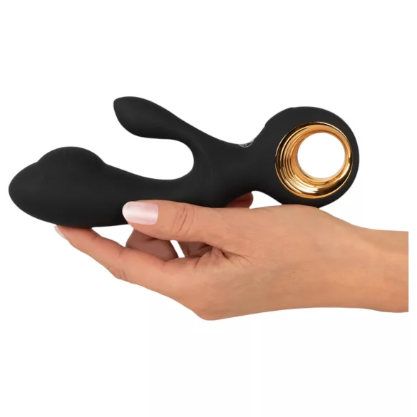 Eternal - vibromasseur à pompe avec stimulateur clitoridien - noir