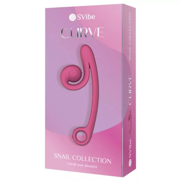 Snail Vibe Curve - vibromasseur clitoridien 2-en-1 (rose)