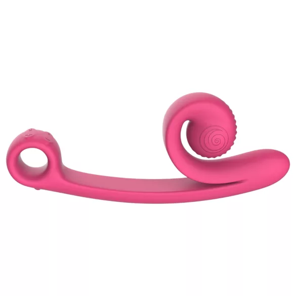 Snail Vibe Curve - vibromasseur clitoridien 2-en-1 (rose)