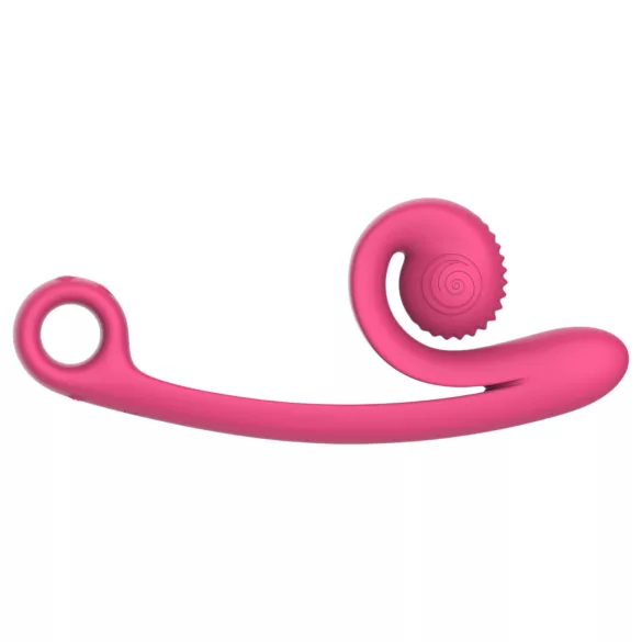 Snail Vibe Curve - vibromasseur clitoridien 2-en-1 (rose)