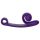 Snail Vibe Curve - Vibreur 2en1 et stimulateur clitoridien (violet)