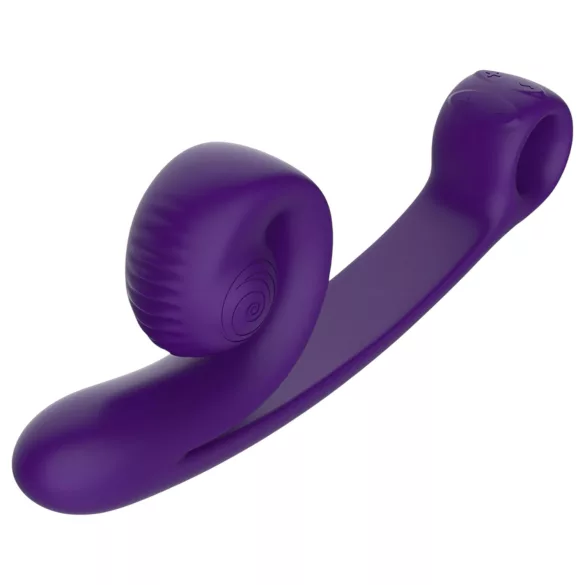 Snail Vibe Curve - Vibromasseur 2en1 stimulateur clitoridien - silicone violet