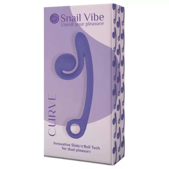 Snail Vibe Curve - Vibromasseur 2en1 stimulateur clitoridien - silicone violet