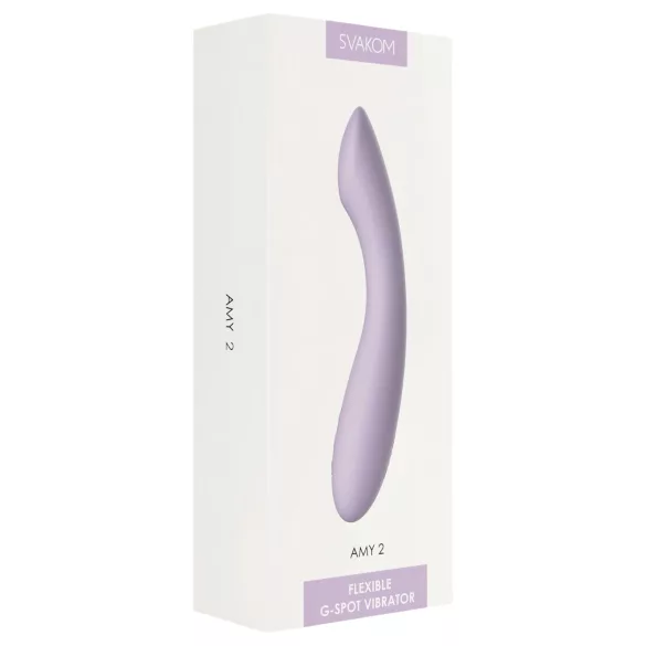 Svakom Amy 2 - vibromasseur point G rechargeable et étanche (violet)