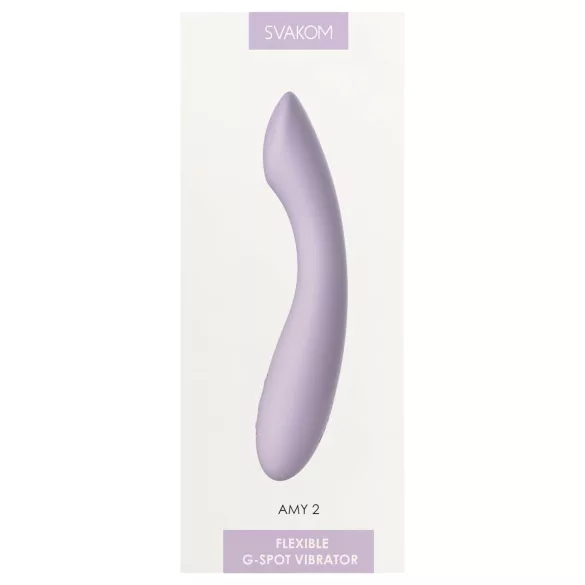 Svakom Amy 2 - vibromasseur point G rechargeable et étanche (violet)