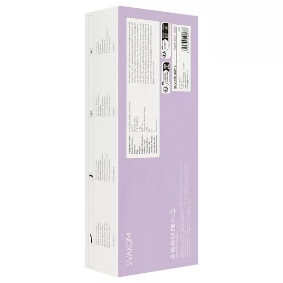 Svakom Amy 2 - vibromasseur point G rechargeable et étanche (violet)