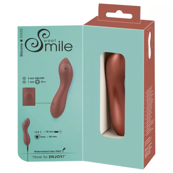 Smile - vibromasseur mini flexible point G - bronze