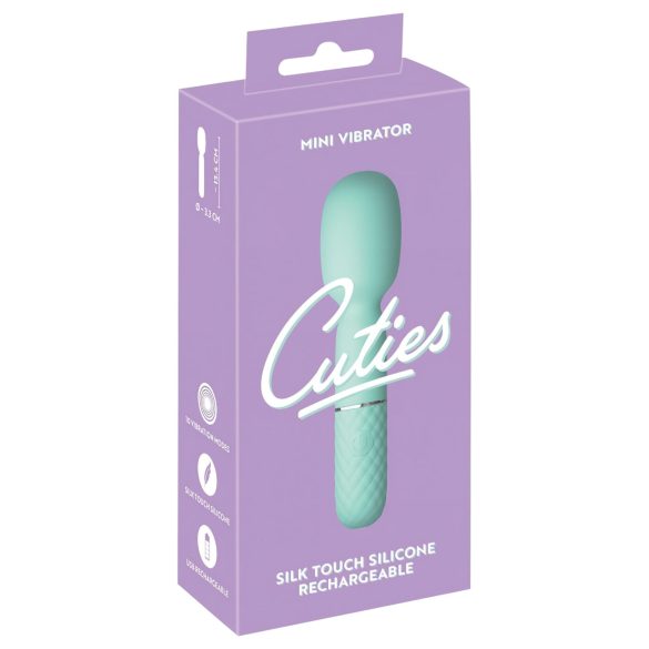 Cuties - mini vibromasseur massant - silicone - vert menthe
