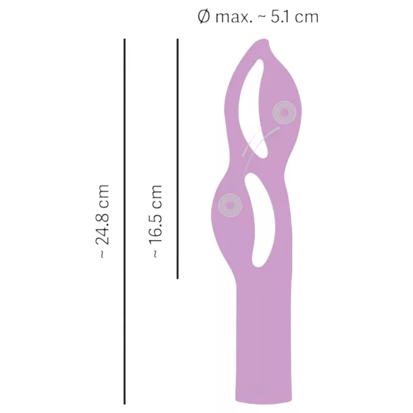You2Toys Fabulous - vibromasseur double moteur rechargeable (violet)