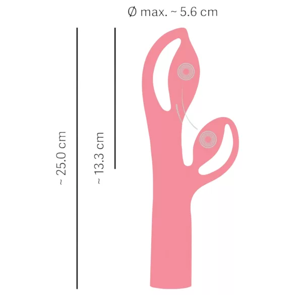 You2Toys Fabulous - vibromasseur rabbit rechargeable - silicone rose