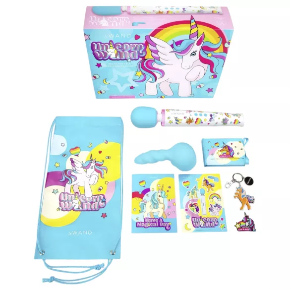 le Wand Unicorn - vibromasseur massant - arc-en-ciel - coffret