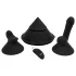 The Cowgirl Cone - machine sexuelle premium contrôlée par application - avec 2 embouts interchangeables, 20 modes de vibration (noir)
