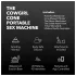 The Cowgirl Cone - machine sexuelle premium contrôlée par application - avec 2 embouts interchangeables, 20 modes de vibration (noir)