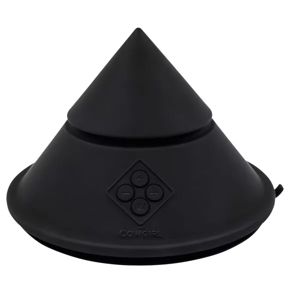 The Cowgirl Cone - machine sexuelle premium contrôlée par application - avec 2 embouts interchangeables, 20 modes de vibration (noir)
