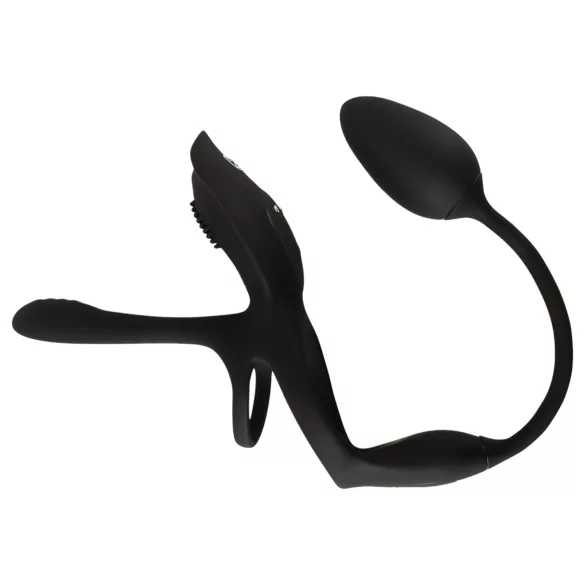 Couples Choice - anneau pénien vibrant multifonction - silicone noir