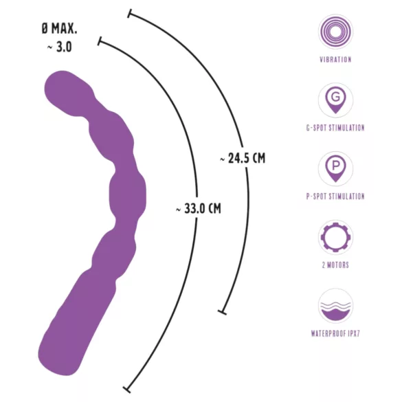 You2Toys - vibromasseur point G et prostatique perlé - violet