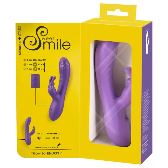 Smile - vibromasseur rabbit avec stimulation clitoridienne - silicone violet
