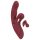 Javida 2 Fonctions Rabbit - Vibrateur Rechargeable avec Stimulateur Clitoridien (Rouge)