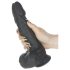 Naked Addiction - Vibromasseur réaliste rotatif et poussoir (noir)