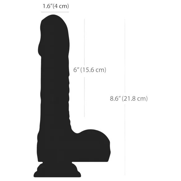Naked Addiction - godemichet réaliste rotatif et vibrant - silicone noir