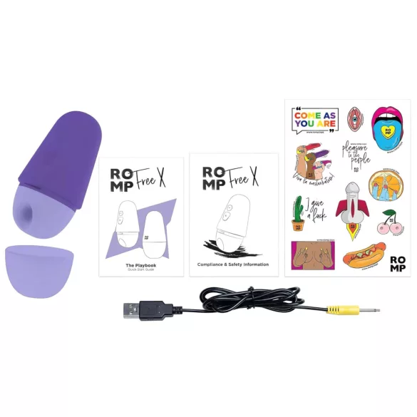 ROMP Free X - stimulateur clitoridien à ondes - rechargeable - violet