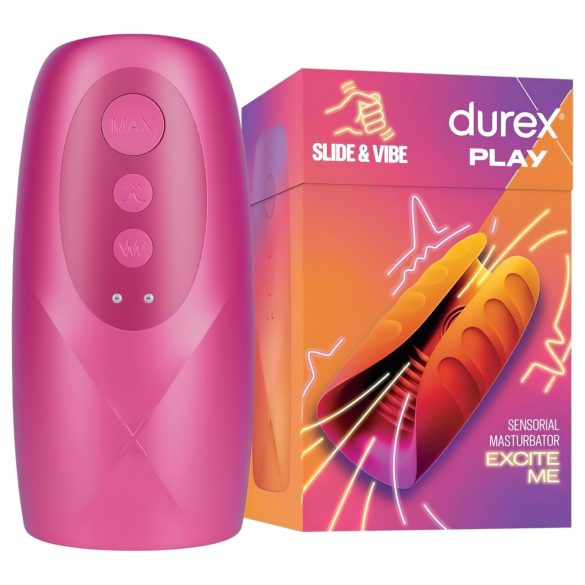 Durex Slide & Vibe - vibromasseur étanche, rechargeable (rose)