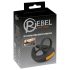 Rebel - anneau vibrant et stimulateur testicules (noir)