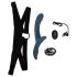 You2Toys - Ensemble vibro harnais (noir-bleu)