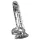 Crystal - Vibromasseur avec ventouse (transparent)
