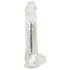 Crystal - Vibromasseur avec ventouse (transparent)