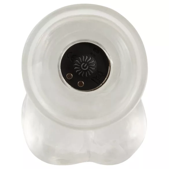 Crystal - Vibromasseur avec ventouse (transparent)